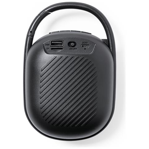 Dam Altoparlante Con Luce Led Multicolore  Bluetooth. Potenza Sonora 5w. Batteria 1.200 Mah 10,2x15,5x5 Cm. Colore Nero - Foto 2