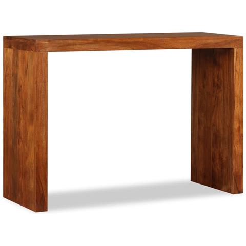 Lusso Casadino -  Tavolo Consolle In Legno Massello Finitura Ambra 110x40x76 Cm - Foto 1