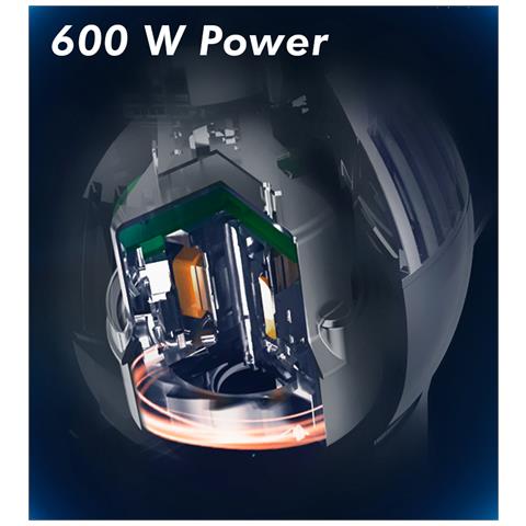 T0341Scopa Ricaricabile 2 in1 senza Sacco Potenza 600 W Colore Nero - Foto 7