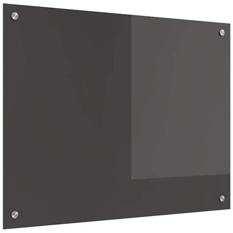Schienale Cucina in Grigio Scuro - 80x60x0.6 cm Vetro Temperato - Foto 1
