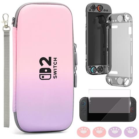 Set Di Custodie Per Il Trasporto Per Switch 2 Pink+purple - Foto 1