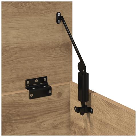 Scatola di Stoccaggio in Rovere Fatta a Mano 40x42x46 cm in Legno Ingegnerizzato - Foto 9