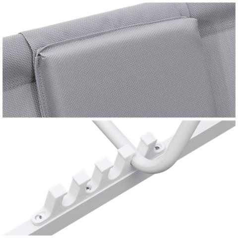 Set Di 2 Sedie Cyprus - Struttura In Textilene Grigio /bianco - Foto 10