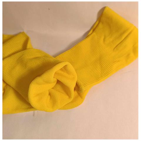 Calzettoni Da Calcio Per Bambini Giallo Neon Taglia 19-22 - Foto 4