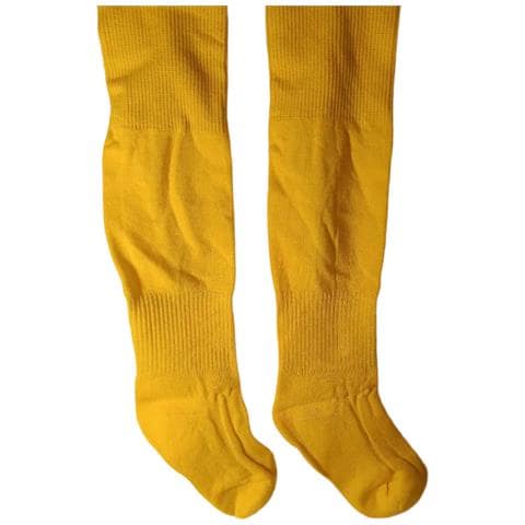 Calzettoni Da Calcio Per Bambini Giallo Neon Taglia 19-22 - Foto 1