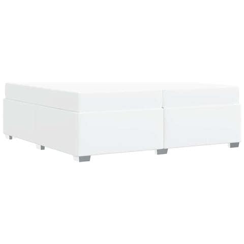 Struttura del letto Bianco 200 x 200 cm Pelle sintetica - Foto 9