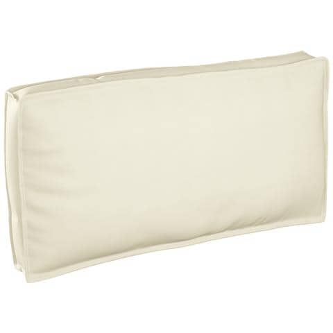 Cuscino per pallet da Seduta/Schienale Panna 120x60x12 cm Tessuto Oxford - Foto 1