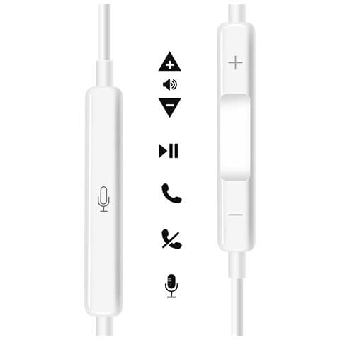 Cuffie Cablate Usb-c Con Microfono Integrato Per Samsung Galaxy S25 / S25 Ultra / S25 Plus / S25 Se / S25 Edge, Bianco - Foto 2