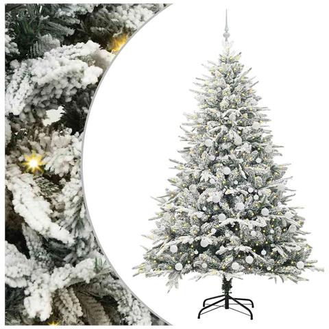 Albero di Natale artificiale preilluminato con set di palline - Foto 1