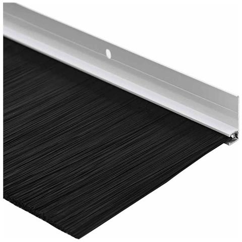 Spazzole per porte a vite 2 pcs Bianco 100 cm Lega di alluminio - Foto 9