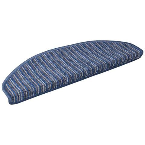 Tappetini per scale autoadesivi 15 pcs Blu 65 x 21 x 4 cm - Foto 1