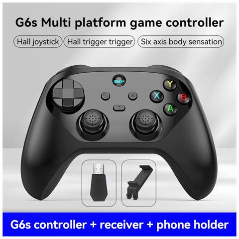 Gamepad Bluetooth 5.3 G6s Con Joystick Hall - Supporto Multi-piattaforma Black - Foto 2