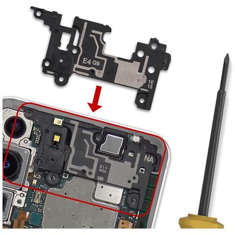 Antenna Di Rete Superiore Di Ricambio Per Galaxy S22 Service Pack, Nero - Foto 3