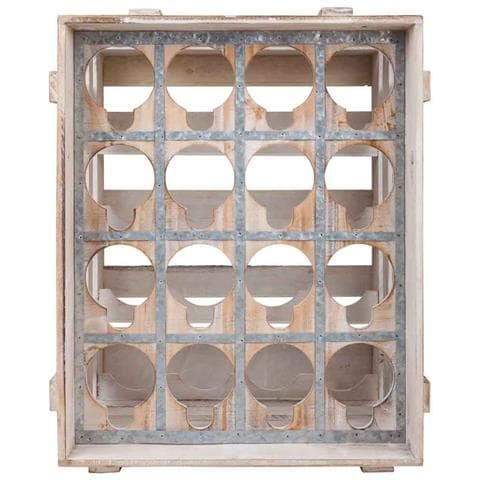Cassetto Portabottiglie In Legno Marrone 41x32x55h - Foto 2