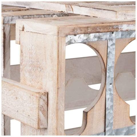 Cassetto Portabottiglie In Legno Marrone 41x32x55h - Foto 6