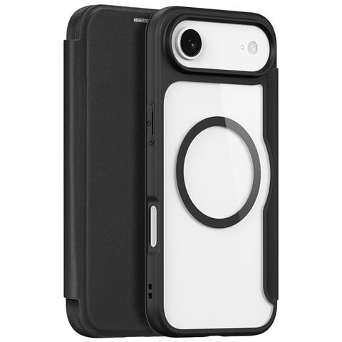 Cover con Tapa per iPhone Air - Pelle /PU, Nero, MagSafe - Foto 1