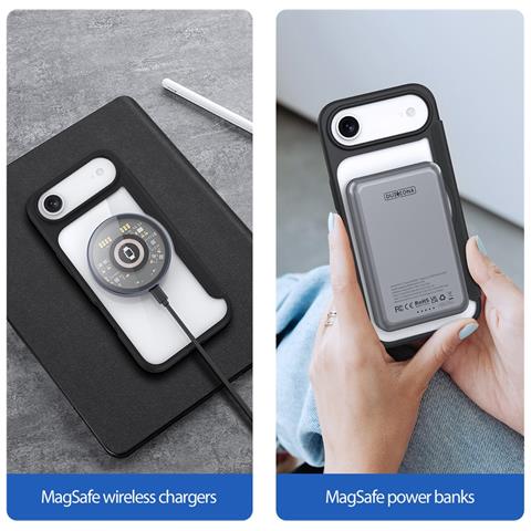 Cover con Tapa per iPhone Air - Pelle /PU, Nero, MagSafe - Foto 4