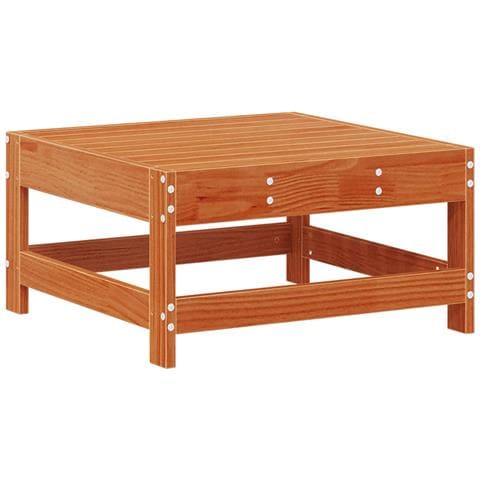 Poggiapiedi da Giardino Legno di pino massiccio Marrone Cera - Foto 1