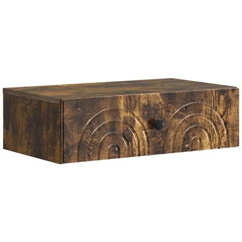Tavolino da Parete Laterale Rovere Fumo 59 x 34,5 x 17 cm - Foto 1