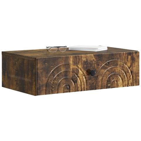 Tavolino da Parete Laterale Rovere Fumo 59 x 34,5 x 17 cm - Foto 2
