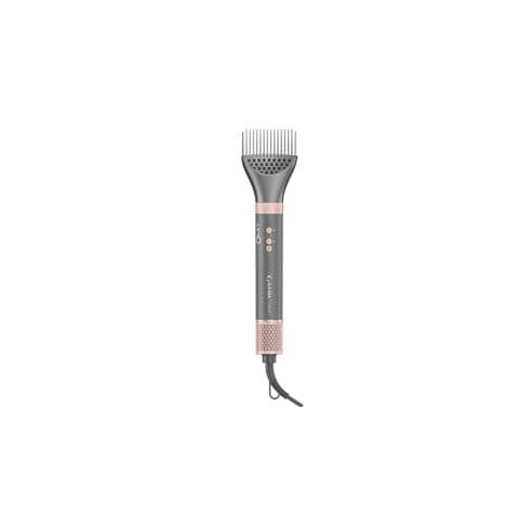 Multistyler Uniq Flow con 9 accessori intercambiabili. Asciugacapelli, spazzola ovale, 2 coanda arricciacapelli, spazzola piastra, spazzola tonda, spazzola piatta, pettine e diffusore. Motore digitale brushless Potenza: 1550W. Velocità Motore: 110.000 RPM. Silenzioso: 70 dB. Filtro removibile. 3 velocità, 3 temperature. Cool shot. Leggero 470gr - Foto 24