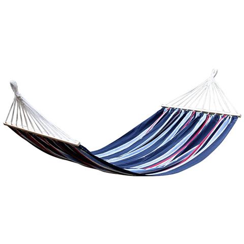 Amaca giardino in cotone 280 g / mq con asse in legno 200x100 Cm - Foto 3