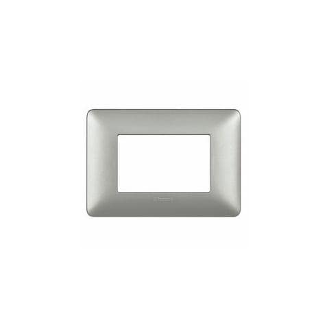 Placca 3 Posti Matix, Tecnopolimero, 120xh. 84 Mm Silver - Foto 1