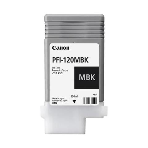 PFI-120MBK Cartuccia d'Inchiostro Originale Nero Opaco per TM-200 / TM-205 / TM-300 Capacità 130 ml - Foto 1