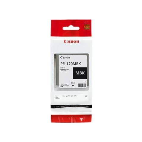 PFI-120MBK Cartuccia d'Inchiostro Originale Nero Opaco per TM-200 / TM-205 / TM-300 Capacità 130 ml - Foto 2