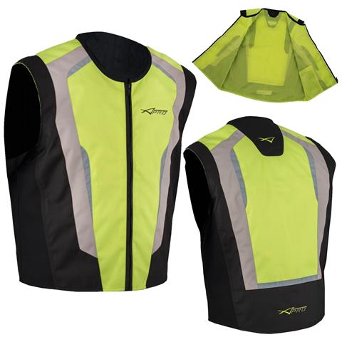 Gilet Alta Visibilità Cartarinfrangnete Fluo Sicurezza Moto Auto Bici Fluo S - Foto 1