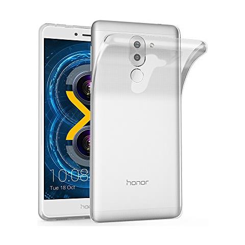 Custodia Compatibile Con Huawei Mate 9 Lite In Completamente Trasparente - Coperchio Protettivo In Silicone Tpu Flessibile - Foto 1