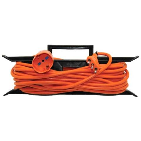 V-tac Cavo Prolunga Da Giardino Spina E Presa Tedesca Schuko 16a Standard Italiano Colore Arancione 15 Metri Ip44 - Sku 8834 - Foto 1