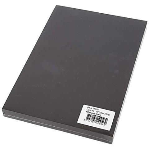  - cartone, A4 21 x 30 cm, 200 cm, Nero, 100blatt - Foto 2