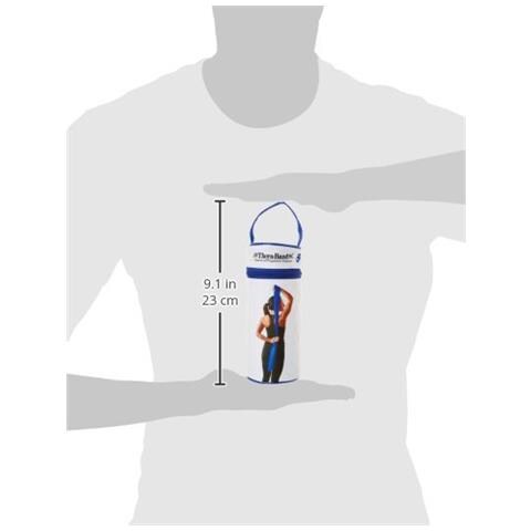 Elastico Per Ginnastica, 2,5 M Con Tasca Con Cerniera, Blu, 2.5m - Foto 3