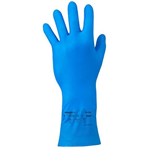 79-700 Alphatec Guanti Da Lavoro Multiuso, Protezione Chimica, Approvato Dal Contatto Alimentare, Aquadri Tecnologia, Senza Lattice Taglia 10 / Xl (1 Paio)  - Foto 1