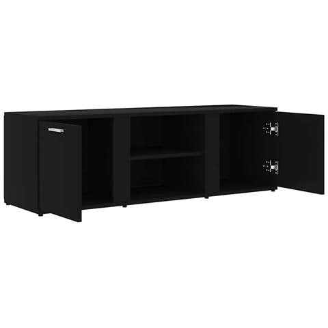 Mobile Porta TV Nero 120x34x37 cm in Legno Multistrato - Foto 9
