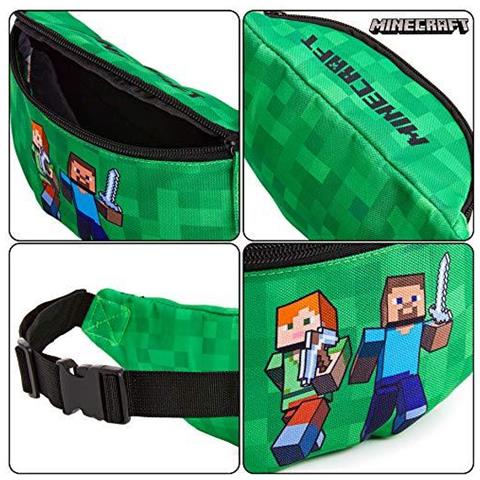 Marsupio Per I Ragazzi Borsa Bambini Vita Verde Pacchetto Di Fanny Con La Cinghia Regolabile Leggero Marsupio Per La Corsa Sport Scuola Gadget Regalo Ufficiali Per I Ragazzi Adolescenti - Foto 4
