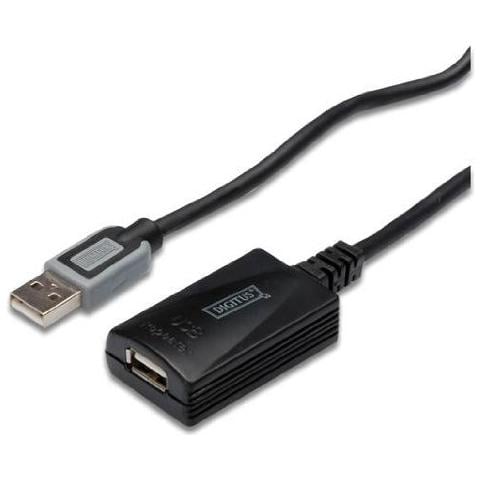 Estensore di Linea USB 2.0 A / A Maschio / Femmina con Cavo da 5 m Colore Nero - Foto 1