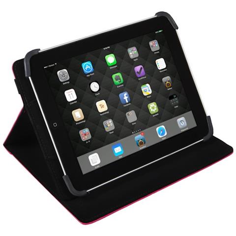 SilverHT 111930840199 10.1" Custodia a libro Nero, Rosa custodia per tablet - Foto 2