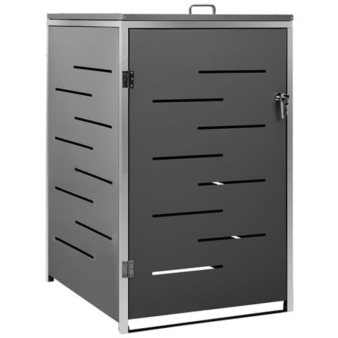 Copribidone per Spazzatura Singolo 69x77,5x112,5cm Acciaio Inox - Foto 1