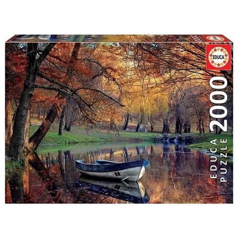 Puzzle - 2000 Barca Sul Lago - Foto 2