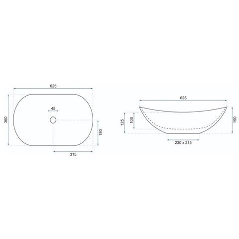 Lavabo Da Appoggio Rea Royal Gold Edge - Foto 3