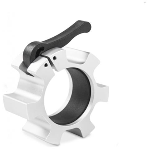 Clip Per Barra Di Bloccaggio Per Bilanciere Olimpico Silver - Foto 1