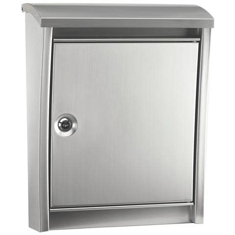Urban E5907 Cassetta Postale Individuale In Acciaio Inossidabile, Di Grandi Dimensioni, Cassetta Della Posta Da Parete Moderna (buste C4) Inox - Foto 1