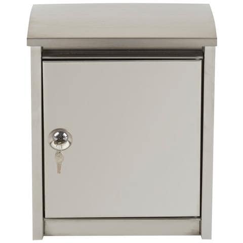 Urban E5907 Cassetta Postale Individuale In Acciaio Inossidabile, Di Grandi Dimensioni, Cassetta Della Posta Da Parete Moderna (buste C4) Inox - Foto 3