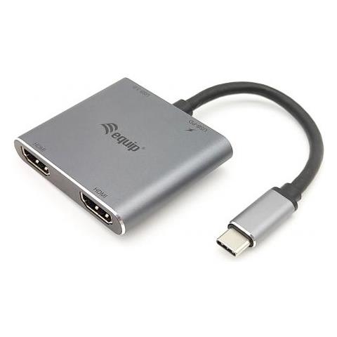 Cavo Adattatore 133484 Hub Di Interfaccia Usb 3.2 Gen 1 (3.1 Gen 1) Type-c 5000 Mbit /s Argento - Foto 1