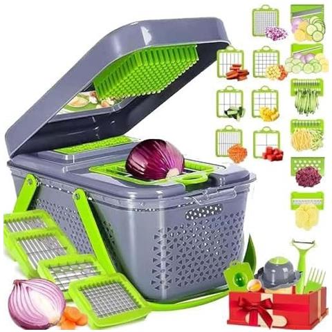 Mu Tn-c102 Mandolina Tagliaverdure Multiuso Con 22 Accessori - Foto 1