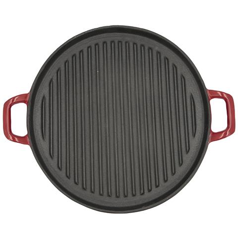 Griglia Ferro Fuso 32 Cm Rosso - Foto 1