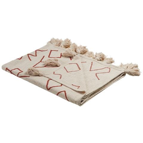 Coperta Bhiwani Cotone 130 X 180 Cm Beige - Foto 9