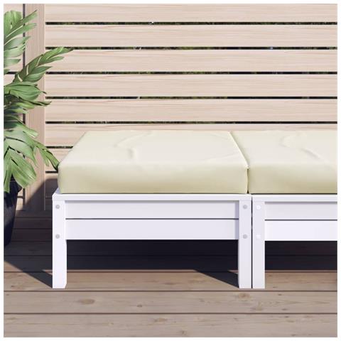 Cuscino Per Pallet Crema 60x60x8 Cm In Tessuto - Foto 1